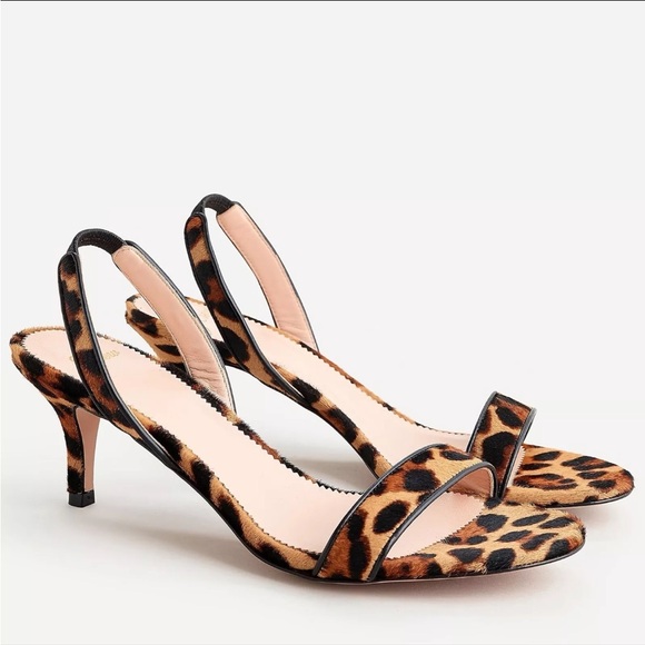 J. Crew Haircalf Simple Slingback Sandals - Picture 1 of 11